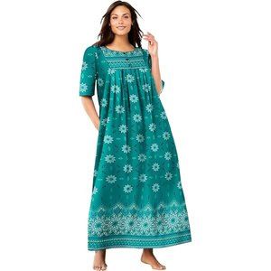 Emerald Green Dress-Bib Front Lounger